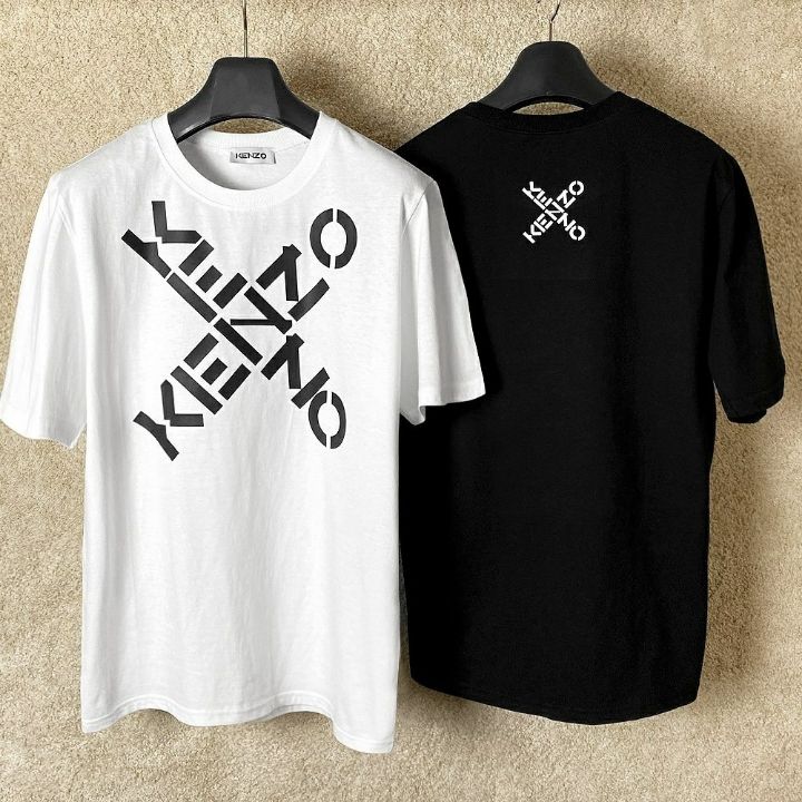 겐조 파리스 사선 나염 반팔티