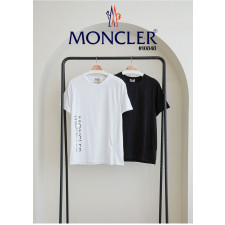 몽클레어 사이드 레터링 라운드 반팔티