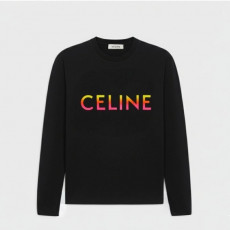 셀린느 컬러 로고 긴팔티