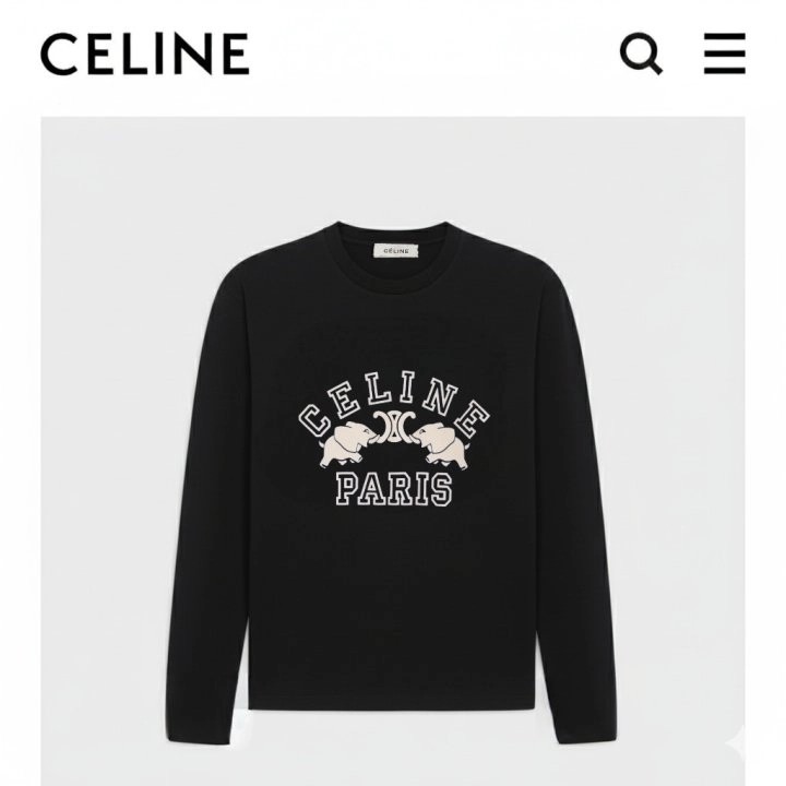 셀린느 엘리펀트 로고 긴팔티