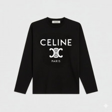 셀린느 트리에포 로고 긴팔티