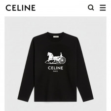셀린느 마차 로고 긴팔티