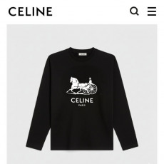 셀린느 마차 로고 긴팔티