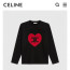 셀린느 하트 로고 긴팔티