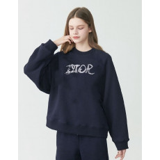 디올 피터도이그 로고 맨투맨