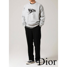 디올 슬러브 코튼 저지 맨투맨