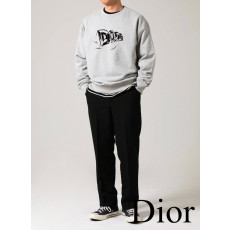 디올 슬러브 코튼 저지 맨투맨