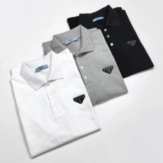 프라다 플레이트 PK 반팔 카라티