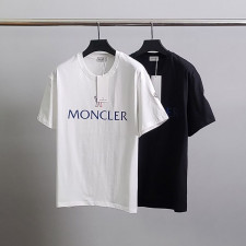 몽클레어 베이직 레터링 코튼 반팔티