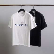 몽클레어 베이직 레터링 코튼 반팔티