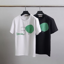 보테가베네타 레터링 로고 라운드 반팔티