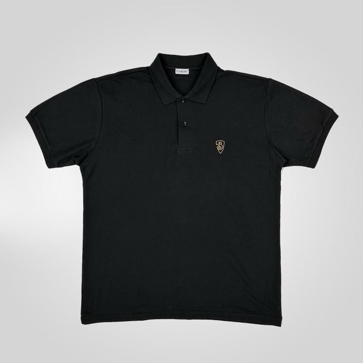 버버리 B shield 자수 반팔 카라티