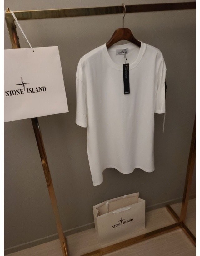 스톤아일랜드 워싱 피그먼트 빈티지 20수 와펜 반팔티