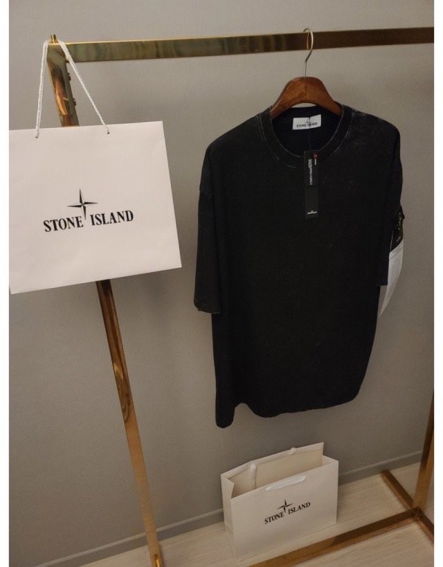 스톤아일랜드 워싱 피그먼트 빈티지 20수 와펜 반팔티