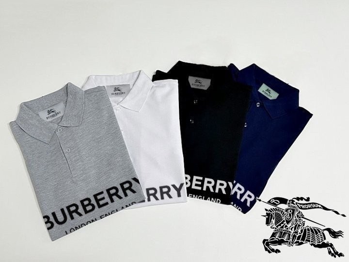 버버리 로고 반팔 카라티