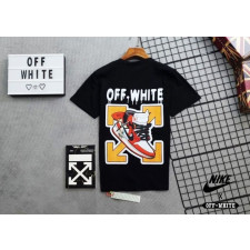 나이키 X 오프화이트 콜라보 하이탑 에어 반팔티