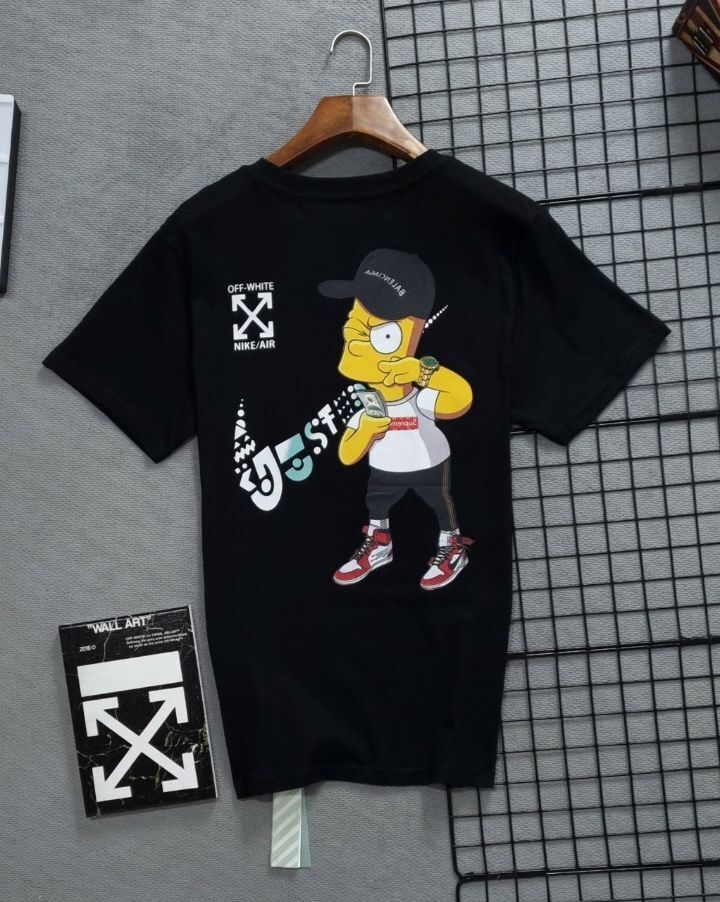 나이키 X 오프화이트 콜라보 심슨 에디션 반팔티