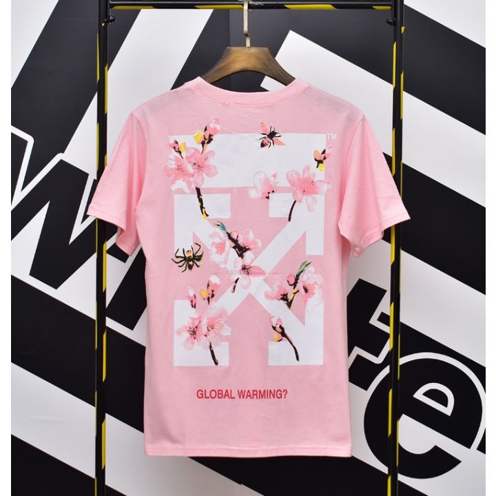 오프화이트 사쿠라 반팔티