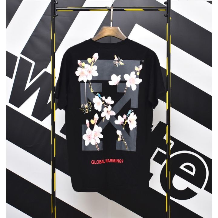 오프화이트 사쿠라 반팔티