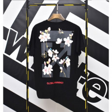 오프화이트 사쿠라 반팔티