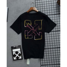 오프화이트 아더 프린트 반팔티