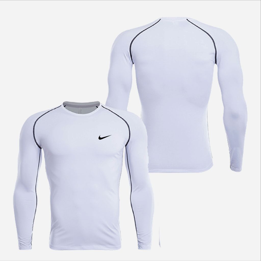 나이키 가슴 스우시 긴팔 타이즈