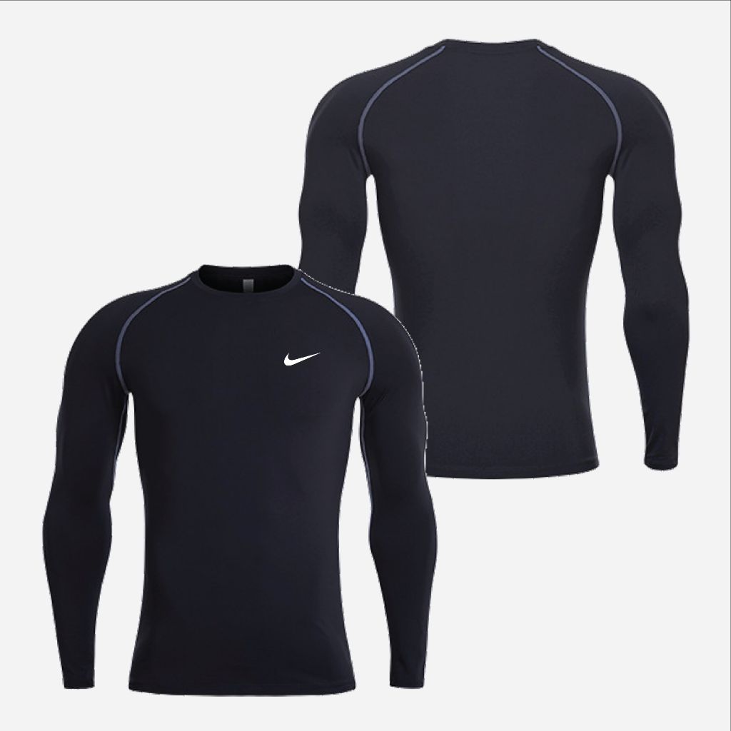 나이키 가슴 스우시 긴팔 타이즈