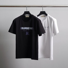 버버리 투톤 레터링 반팔티