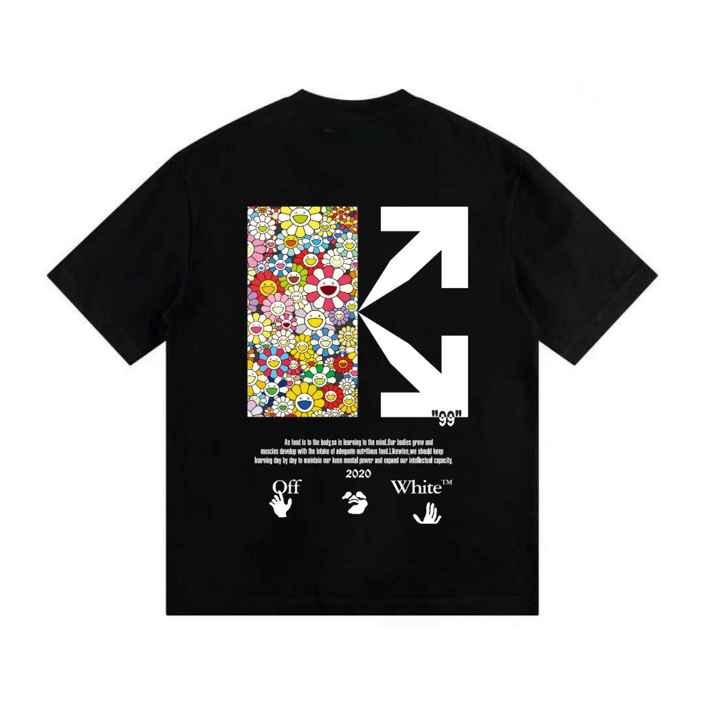 오프화이트 나카무라 반팔티