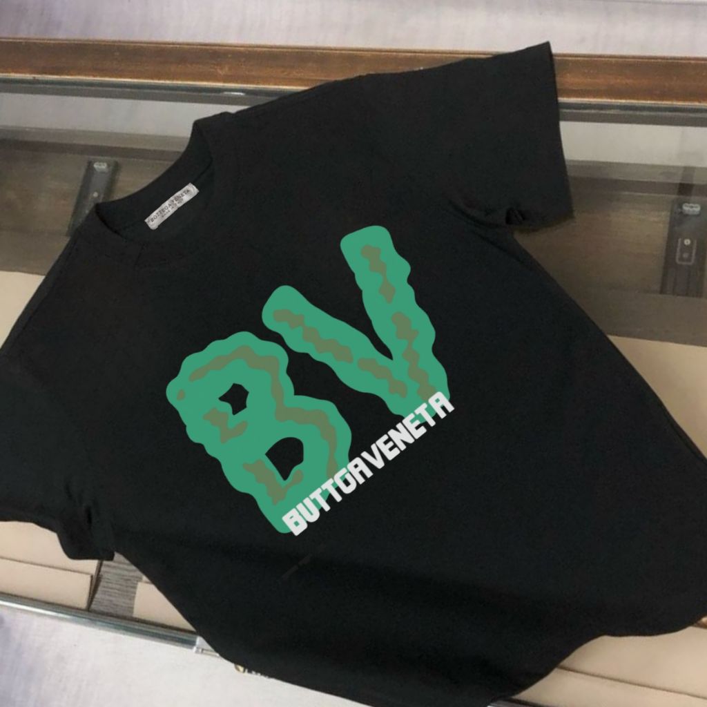 보테가베네타 BV 페인팅 백로고 가죽 패치 반팔티