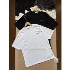 오프화이트 스케치 나염 반팔티