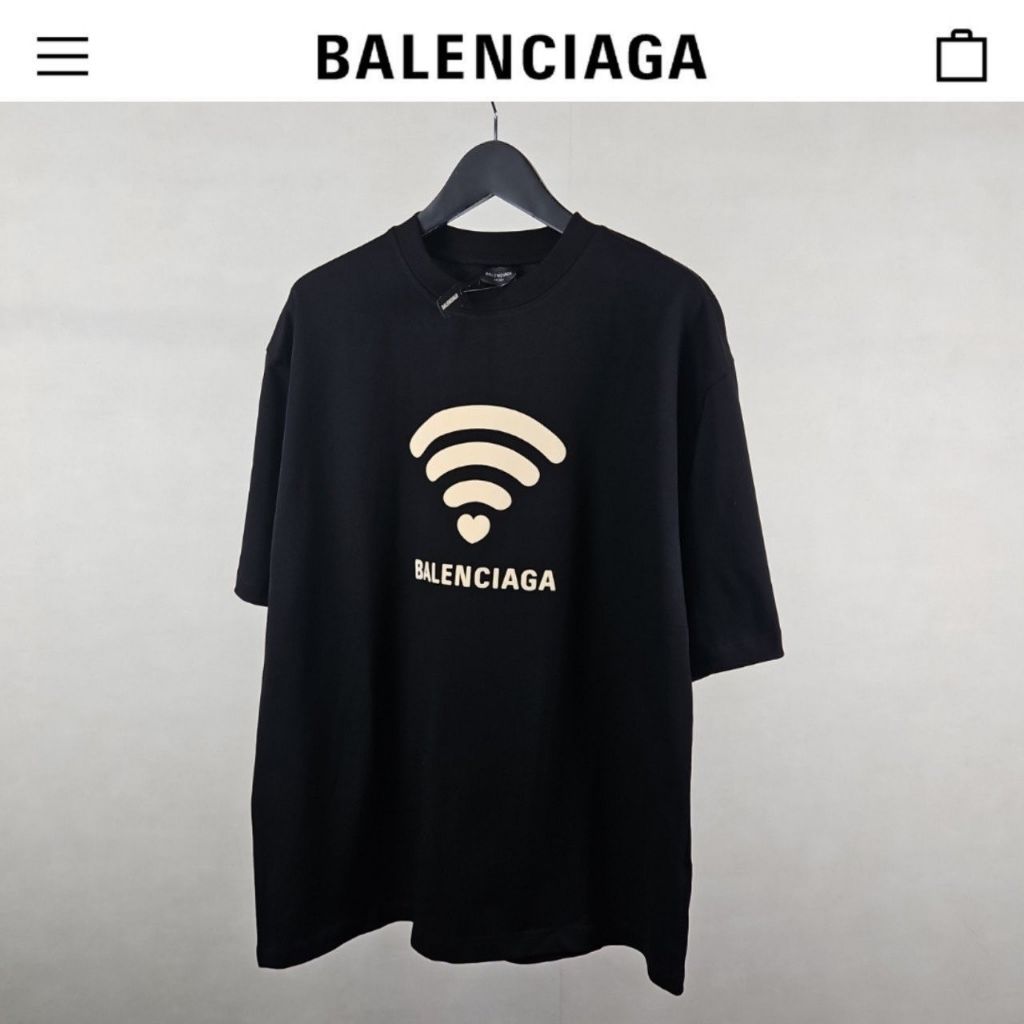 발렌시아가 Wi-Fi 라운드 반팔티