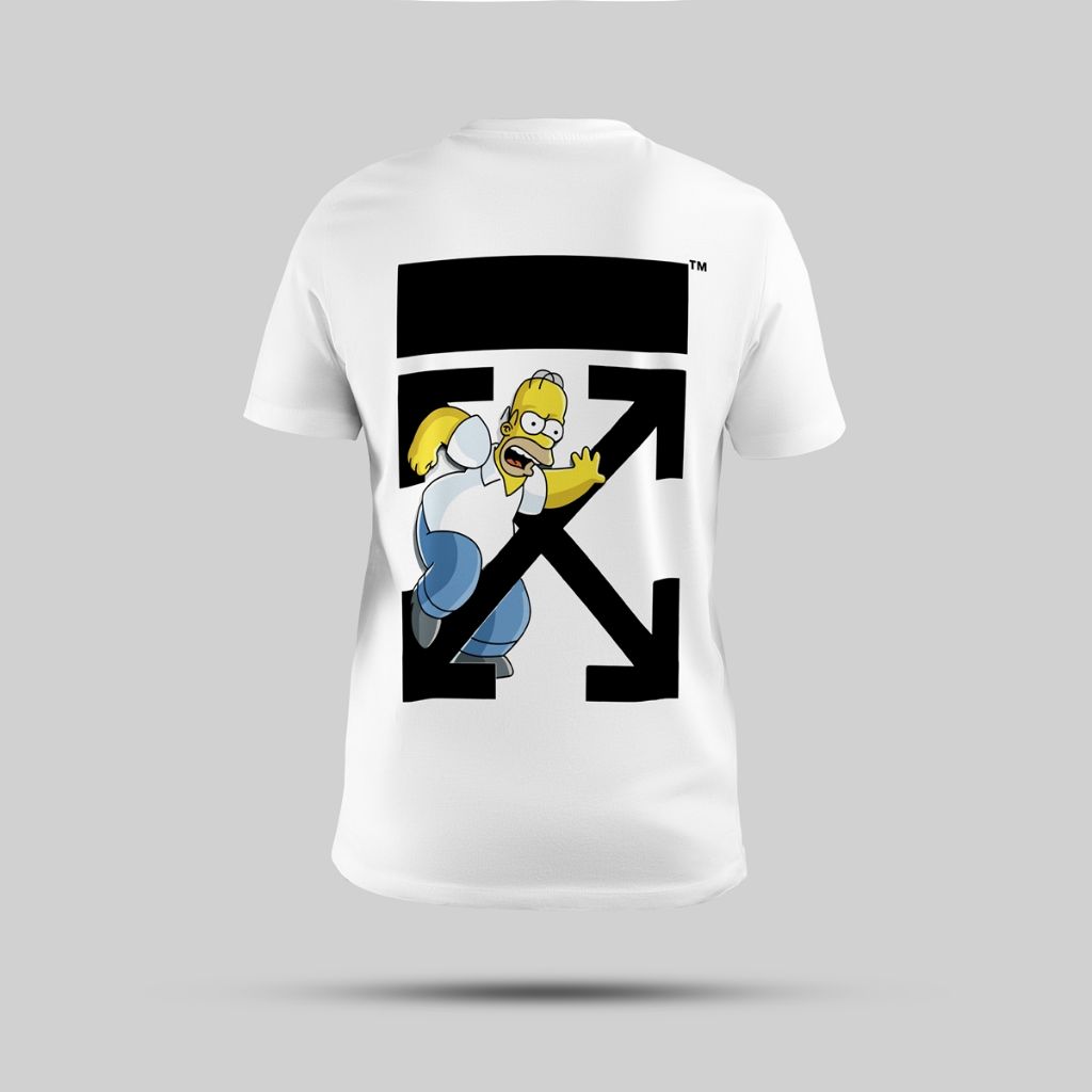 오프화이트 심슨 호머 반팔티
