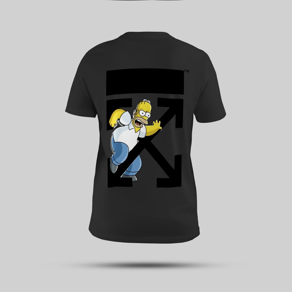 오프화이트 심슨 호머 반팔티