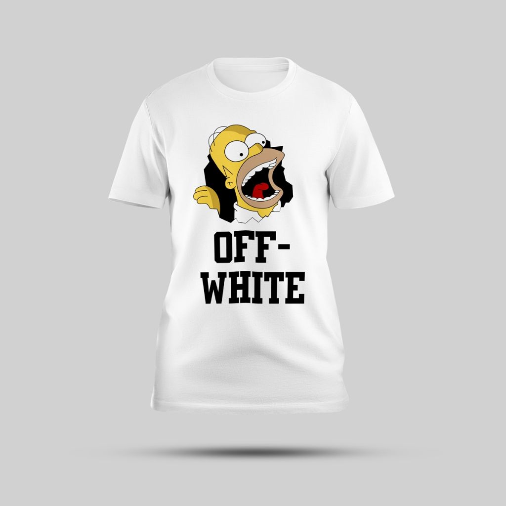 오프화이트 심슨 호머 반팔티