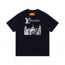 루이비통 웅장한 성로고 반팔티