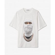 이놈어닛 마스크 페이스 프린팅 반팔티