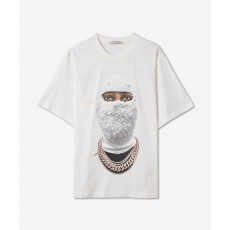 이놈어닛 마스크 페이스 프린팅 반팔티