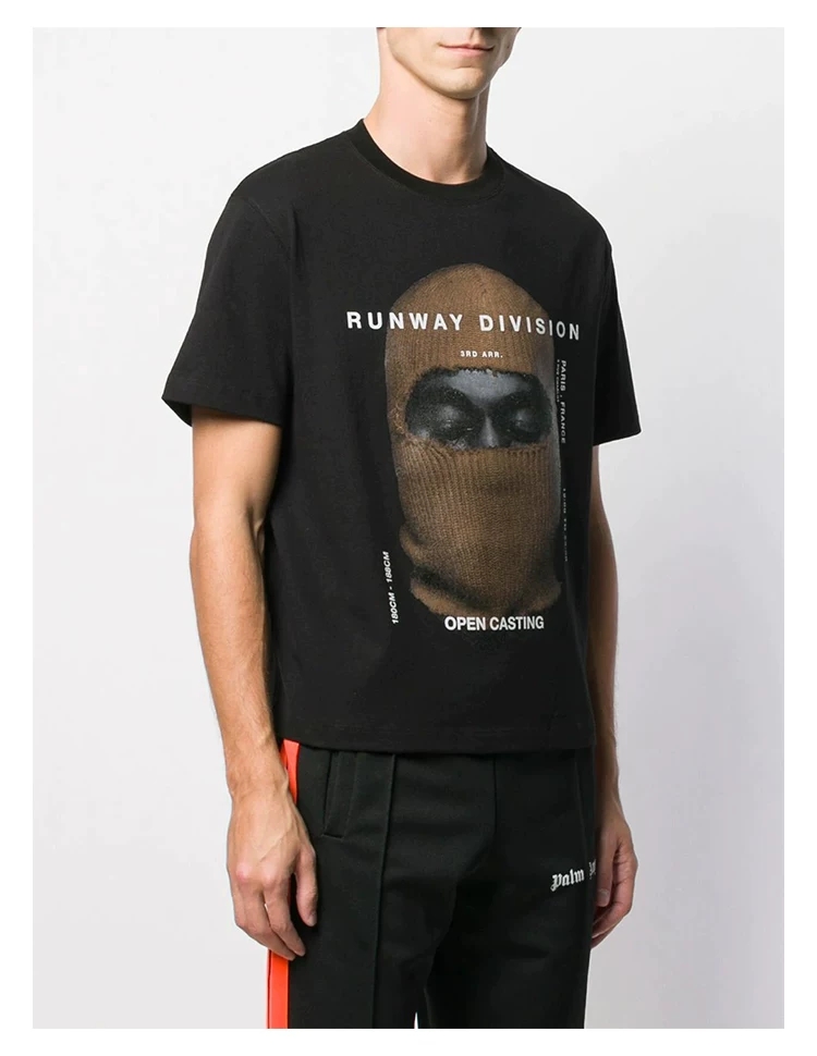 이놈어닛 칸예웨스트 복면 빅로고 프린팅 반팔티