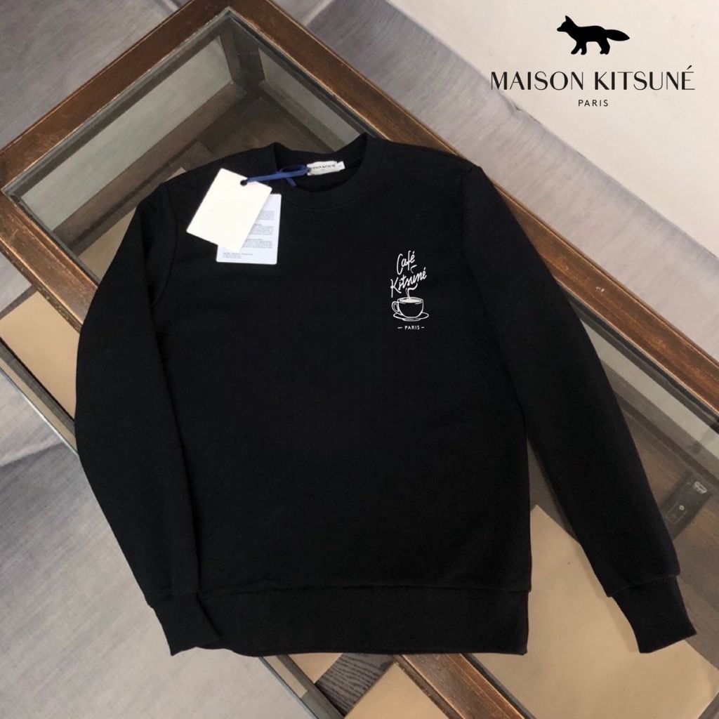 메종키츠네 카페키츠네 라운드 맨투맨