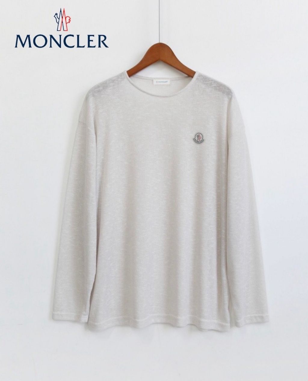 몽클레어 U넥 슬라브 긴팔티