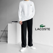 라코스테 코듀로이 니트 맨투맨