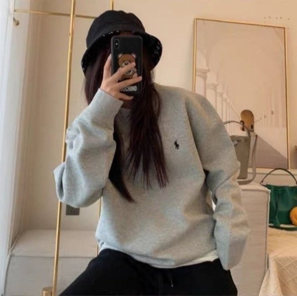 폴로 여성 기모 스웨트 맨투맨