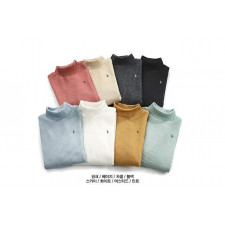 폴로 하프넥 골지 니트