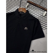 무스너클 시그니처 실버 찡 로고 PK 반팔 카라티