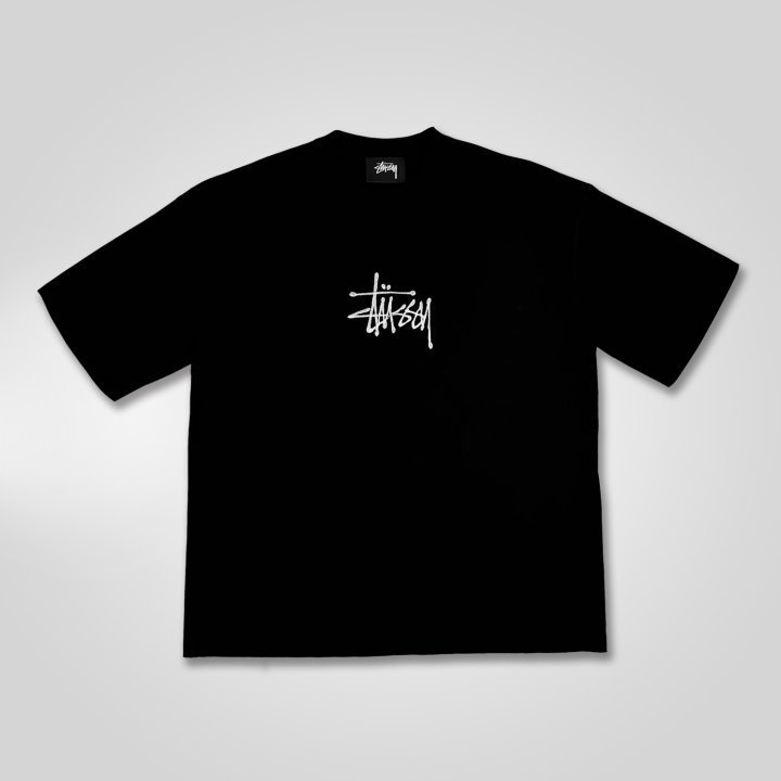 스투시 중앙 자수 반팔티