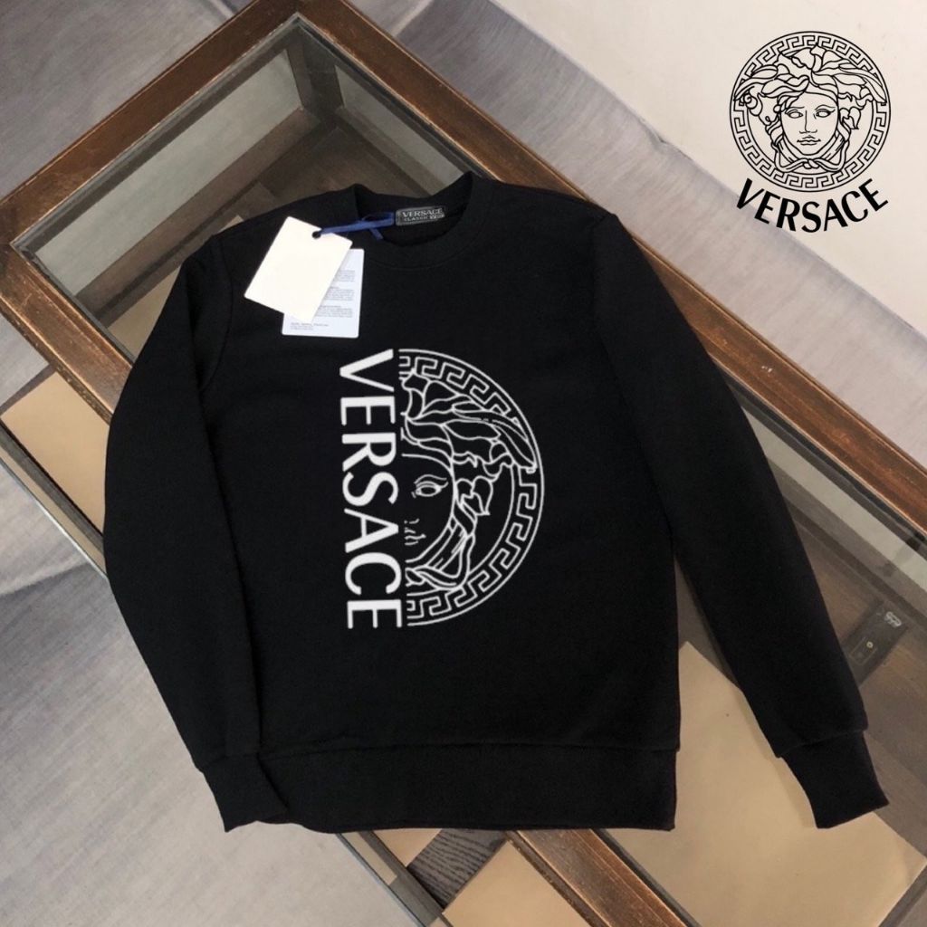 베르사체 메두사 로고 라운드 맨투맨