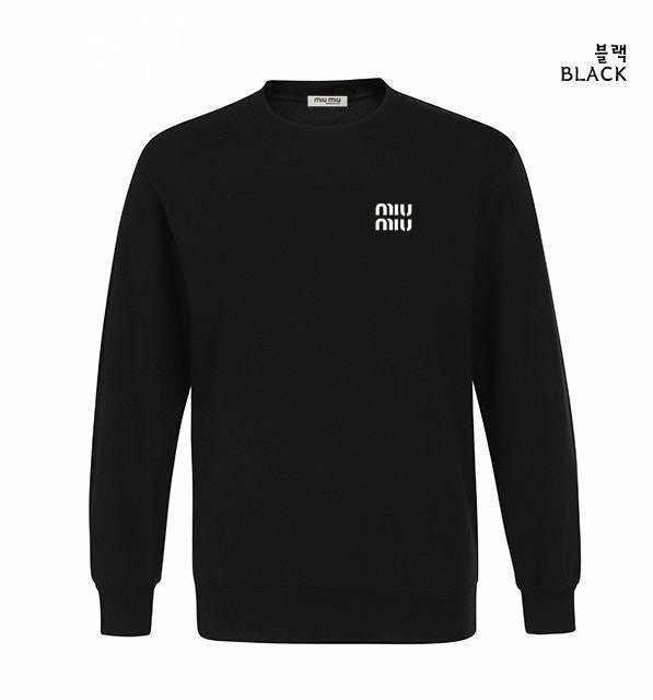 미우미우 자수 로고 맨투맨