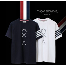 톰브라운 사람 사선 완장 반팔티