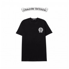 크롬하츠 형광 로고 십자가 반팔티